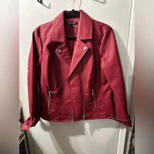 Cute red jacket!